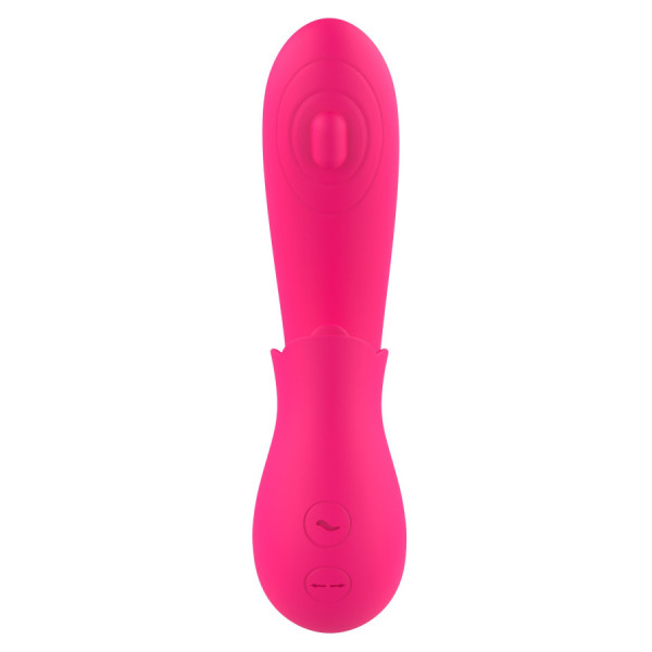 Vibromasseur 2 en 1 G-spot et stimulateur de clitoris USB Kali rose 
